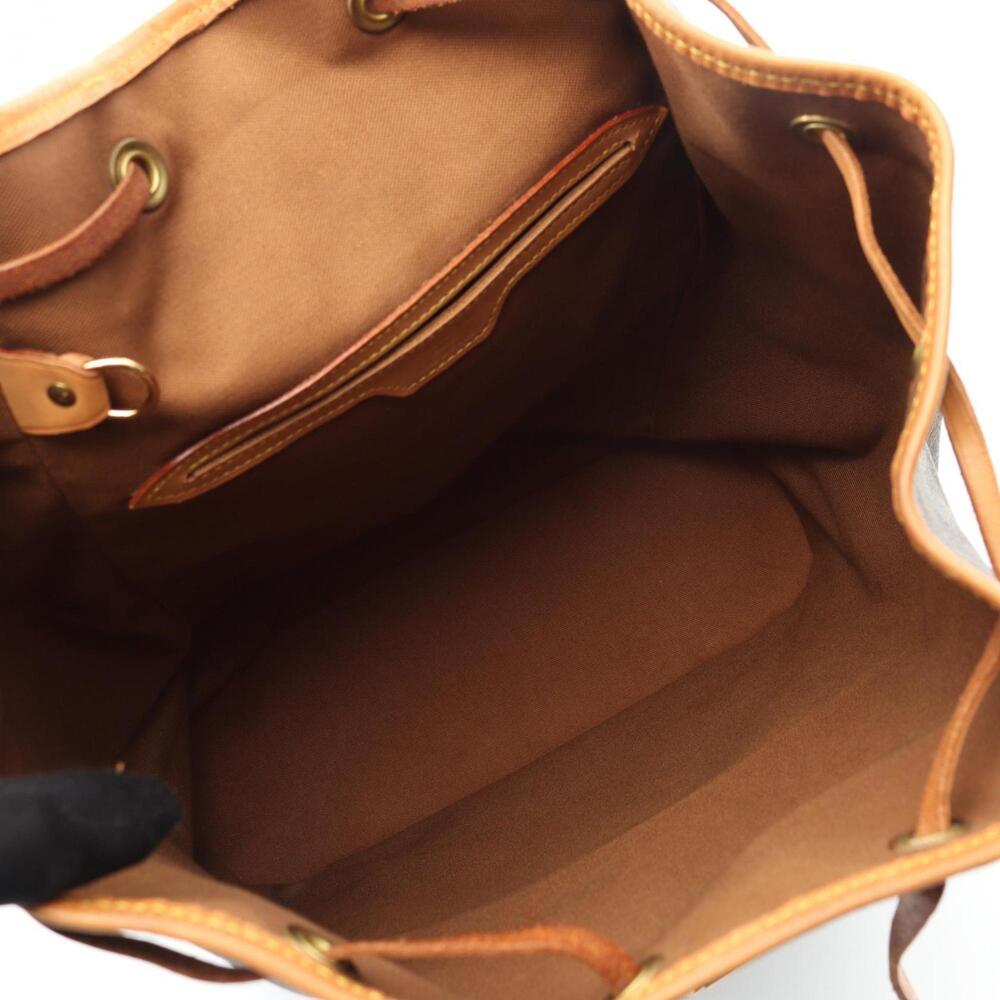 LOUIS VUITTON Authentic Brown Monogram Leather Backpack - Picture 4 of 10